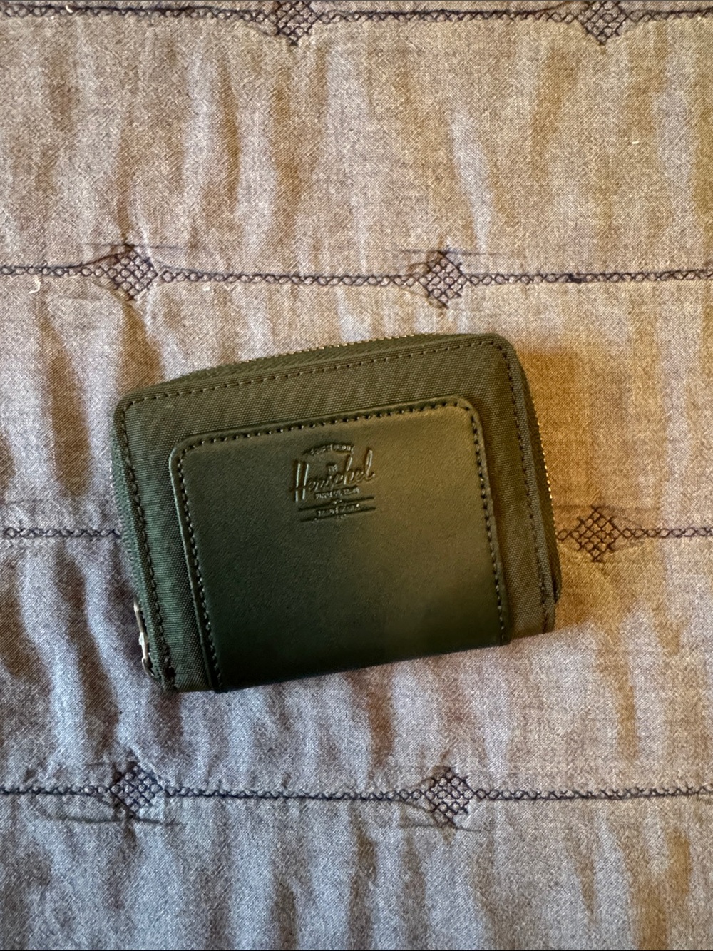 Herschel Supply Company Olive Green Compact Zip Wallet
